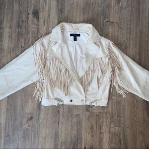 Forever 21 Fringe Suede Jacket